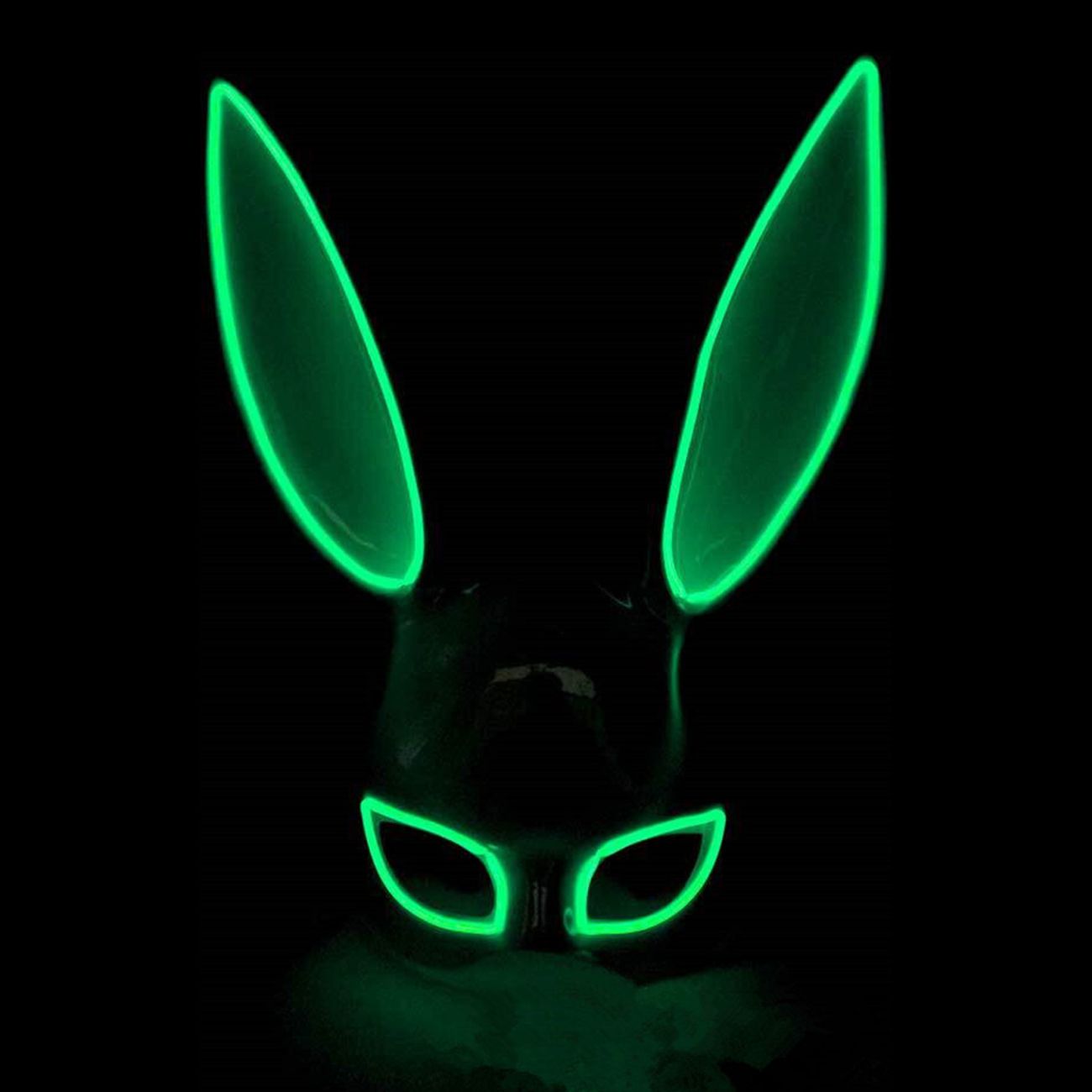 EL Wire Kanin LED Mask