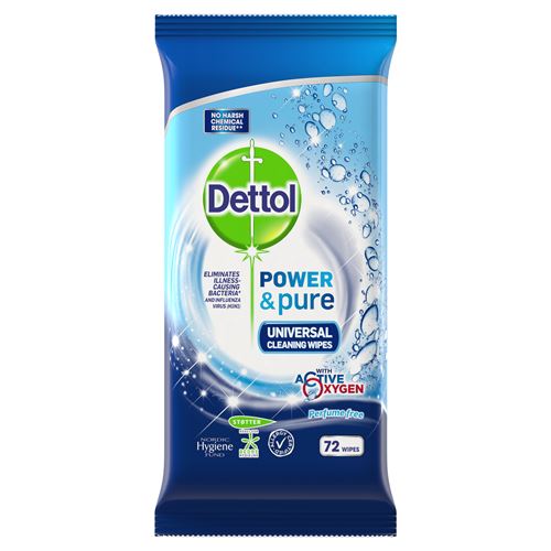Dettol Power & Pure Desinfektionswipes 72 st