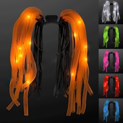 LED Diadem med Dreadlocks