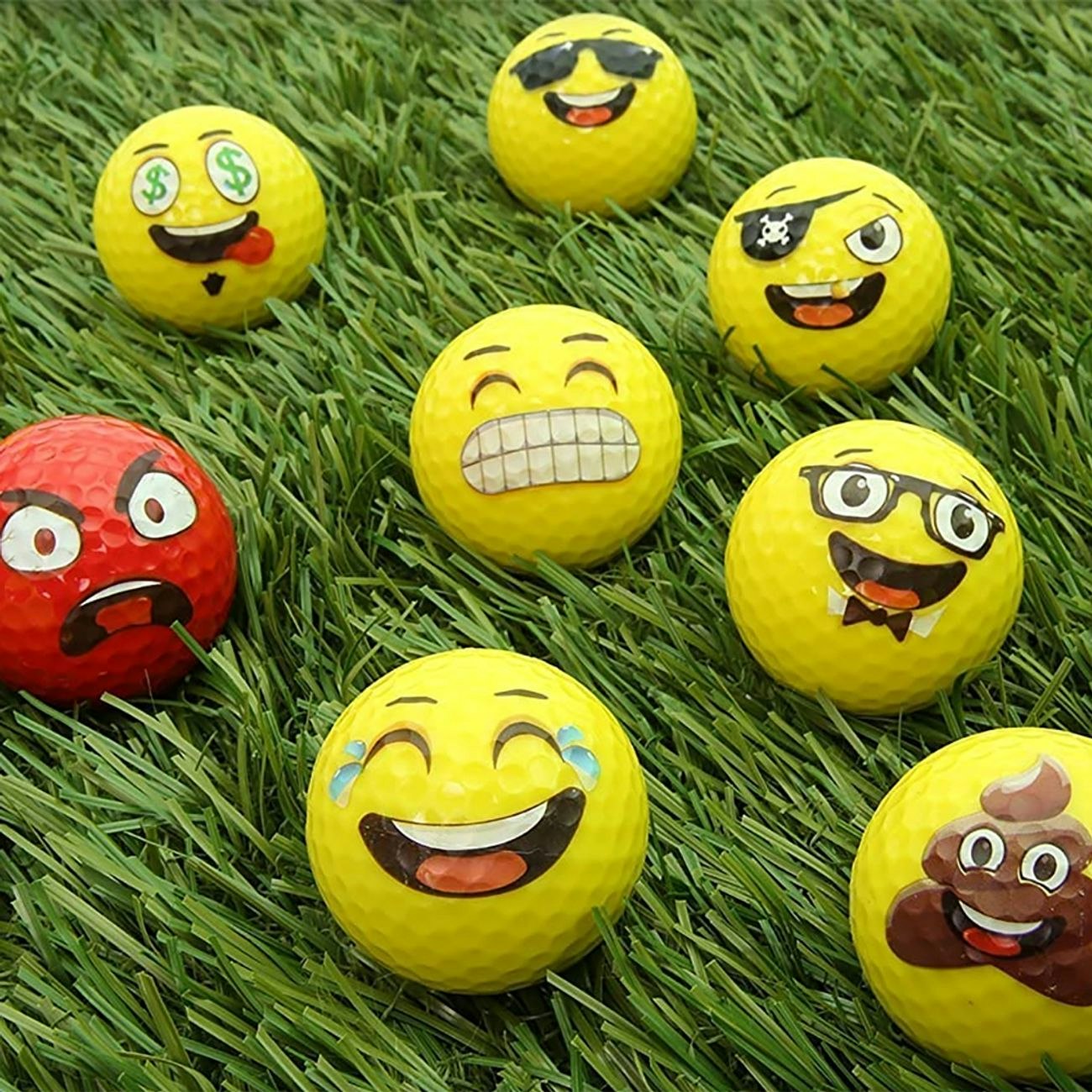 Emoji Golfbollar