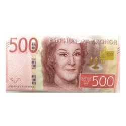 Servetter 500-kronorssedlar