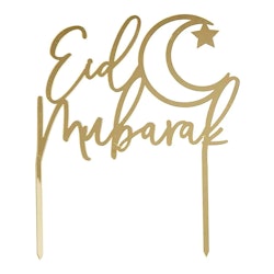 Tårtdekoration Eid Mubarak i Akryl