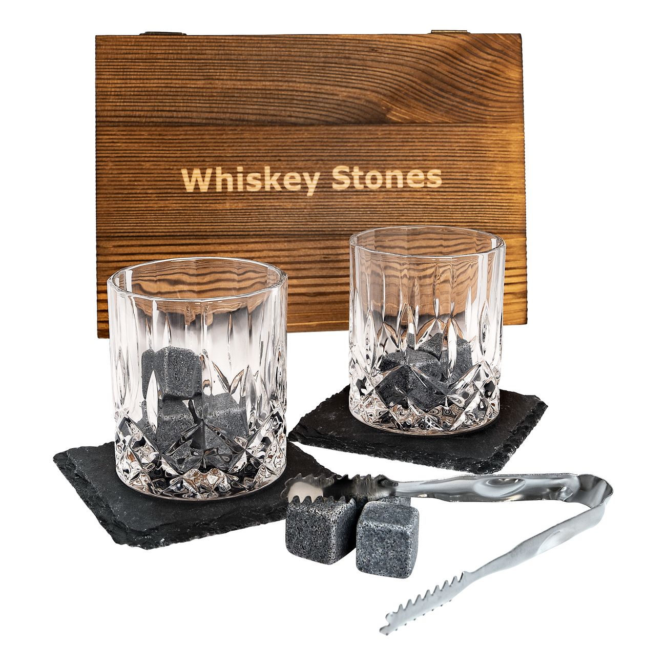 Whiskey Stone Set med Glas