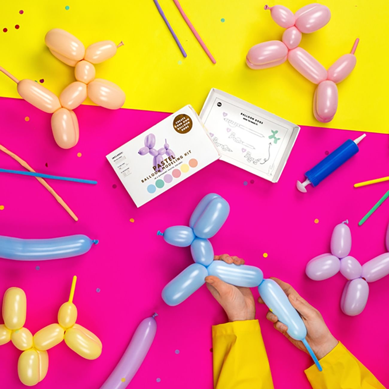 Figurballonger Pastell Mix Kit
