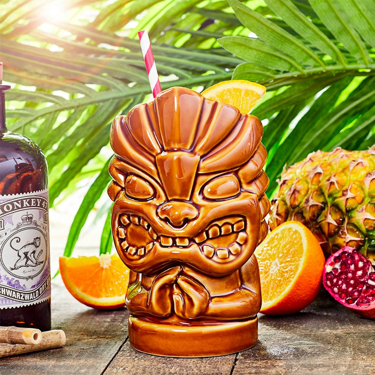 Tiki Drinkmugg Figur