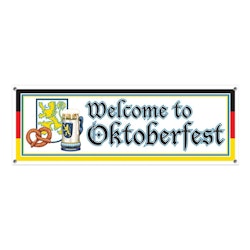 Banderoll Welcome to Oktoberfest