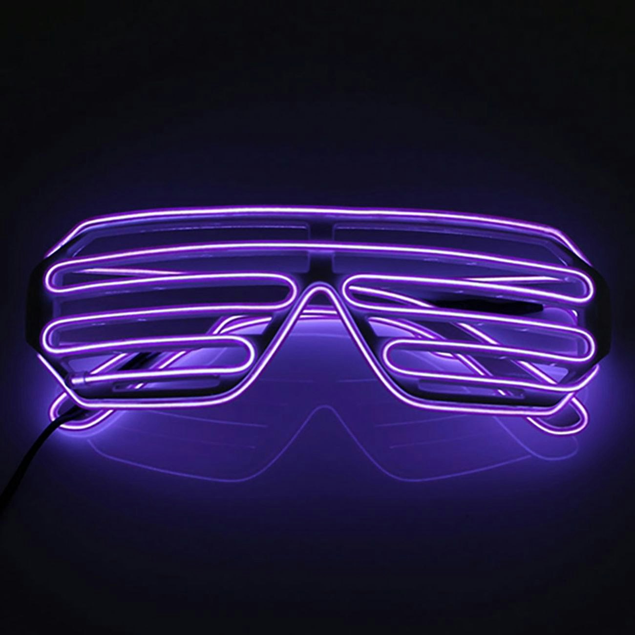 El Wire LED Glasögon Shutter