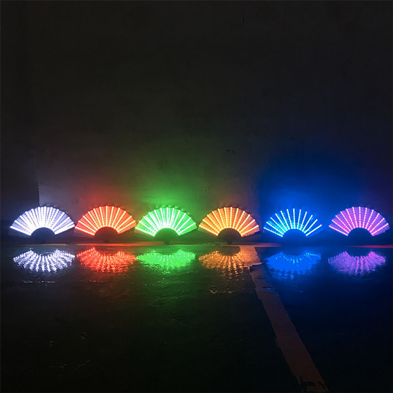 RGB LED Solfjäder