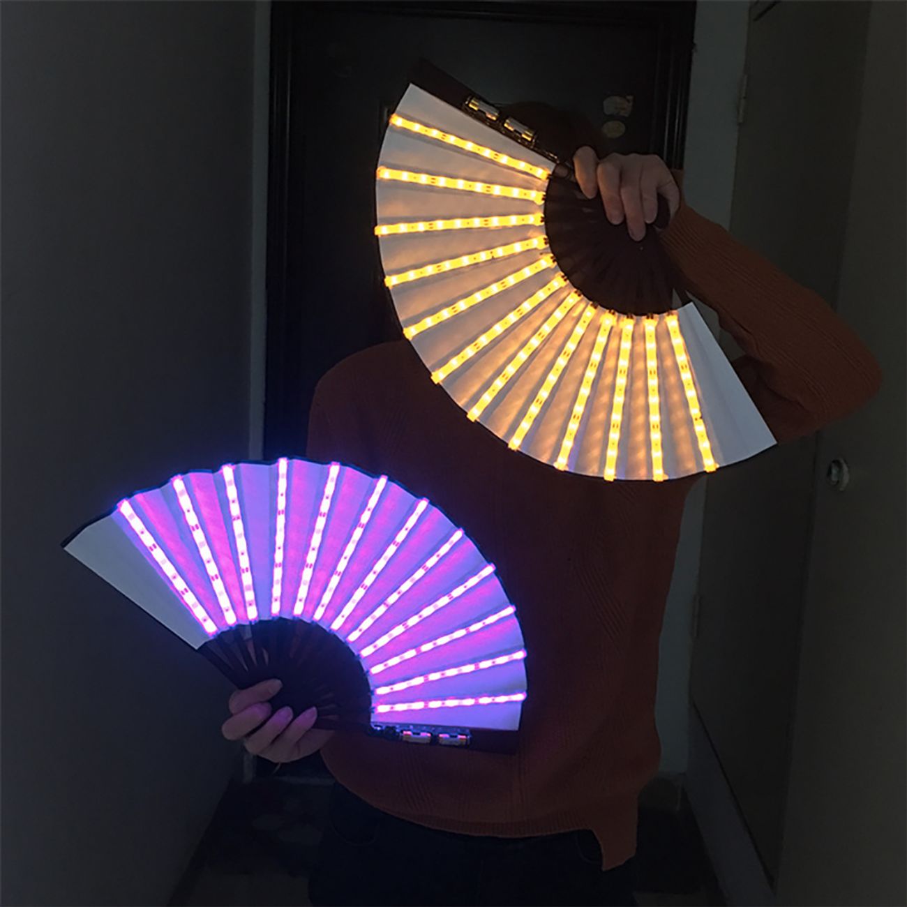 RGB LED Solfjäder