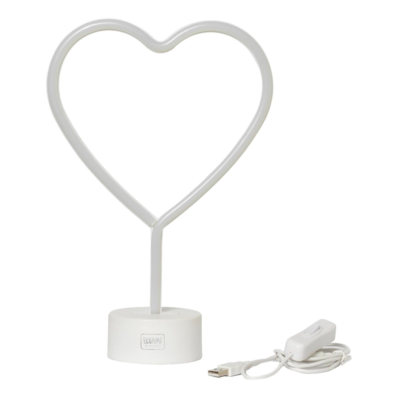 LED-Lampa Hjärta med Neon-effekt