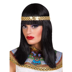 Cleopatra Peruk med Guldband