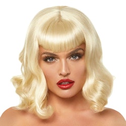 60-tals Blond Lockig Deluxe Peruk