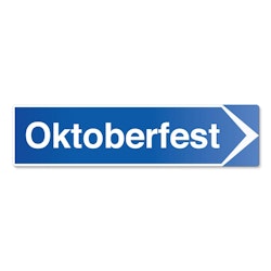Hänvisningsskylt Oktoberfest