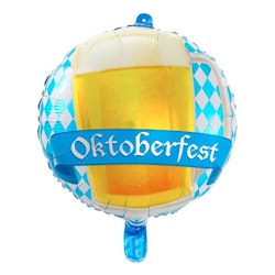 Folieballong Rund Oktoberfest Ölmugg