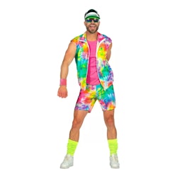 80-tals Aerobics Kille Maskeraddräkt