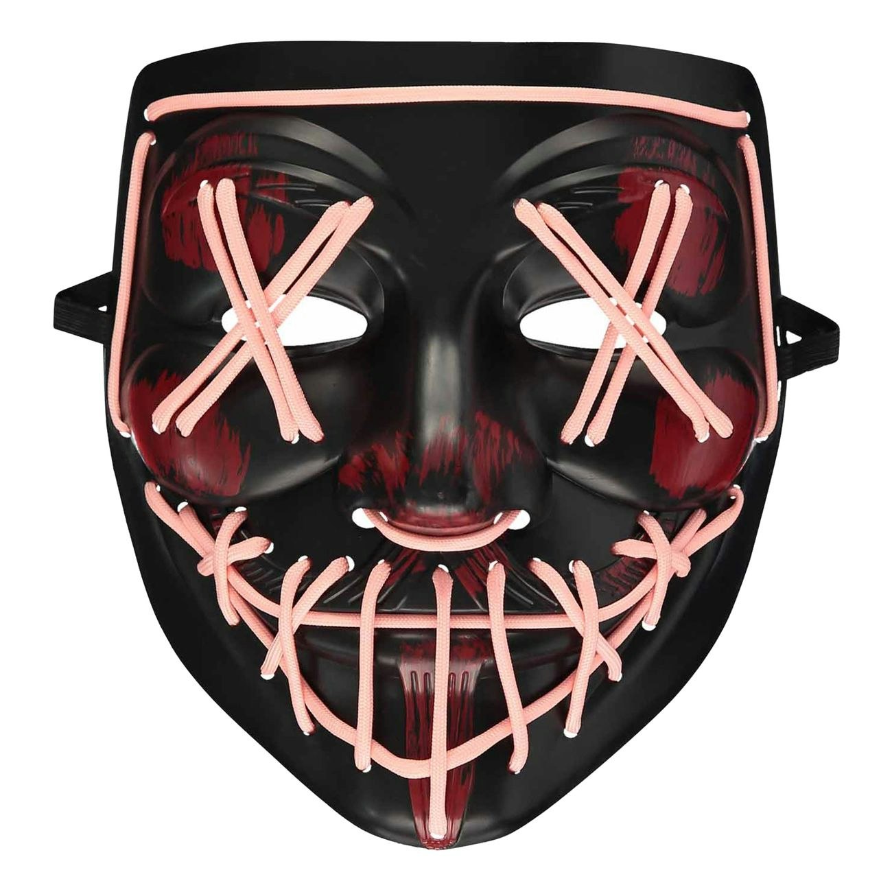 Blood Splatter Svart/Röd Mask