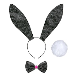 Glitterbunny Svart Tillbehörskit