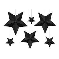 Stjärnor Svarta DIY Hängande Dekoration
