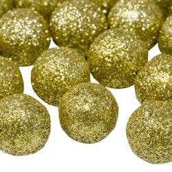 Glitterbollar Guld