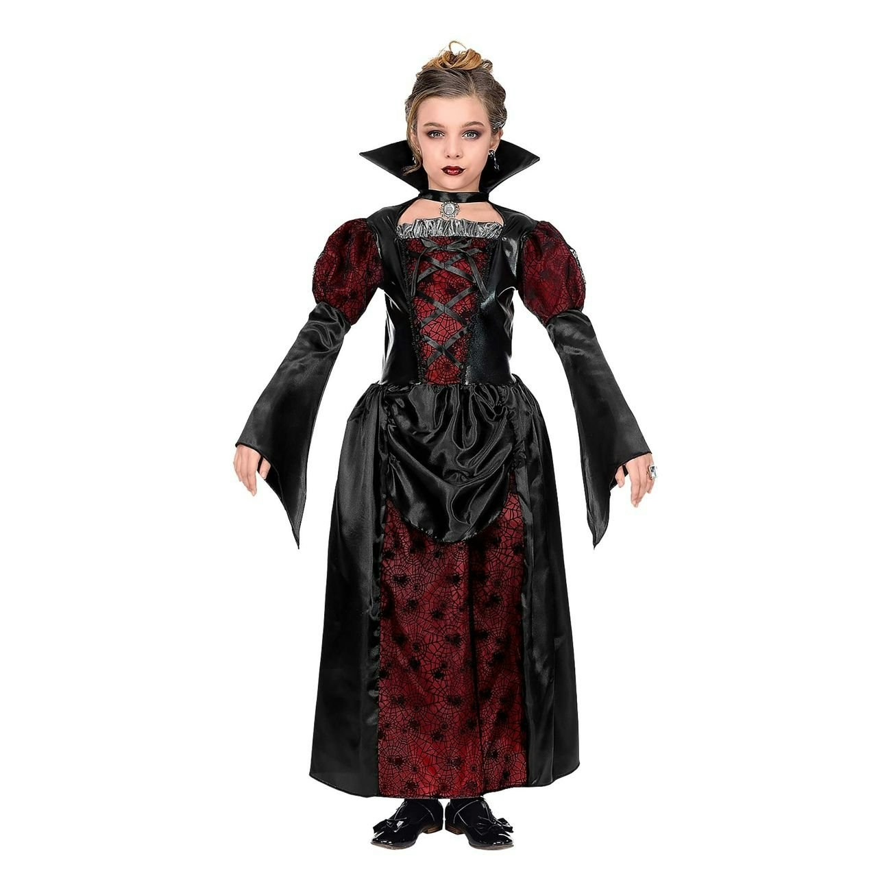 Gotisk Vampyra Barn Maskeraddräkt