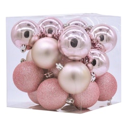 Julgranskulor Rosa Mix