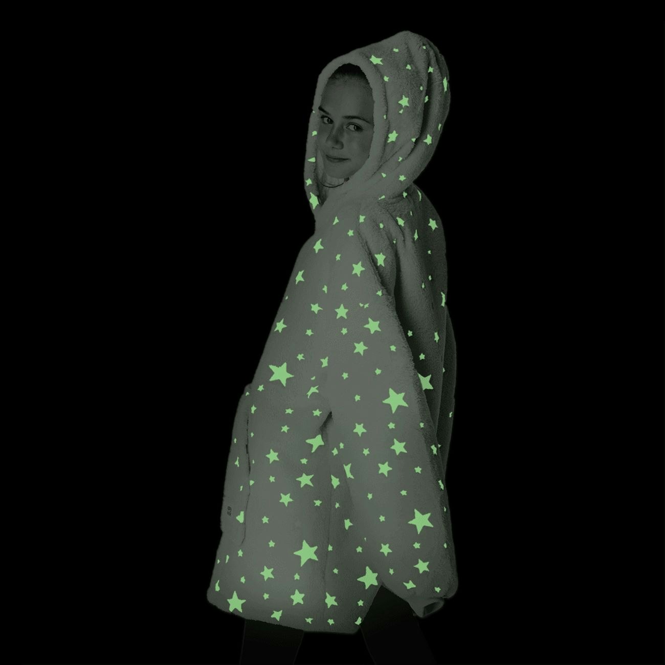 HappyHoodie Rosa Självlysande Stjärnor för Barn
