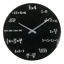 Väggklocka för Matematiker