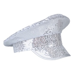 Festivalhatt med Silverpaljetter