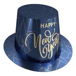 Höghatt Happy New Year Blå