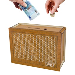 Sparbössa med Mynt- och Sedelfack