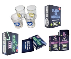 Festspel Bautapaket - 4st spel & 4st shotglas