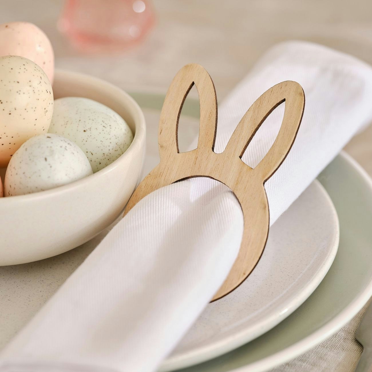 Servettringar Easter Bunny i Trä