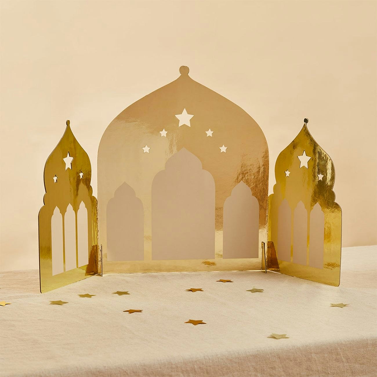 Bordsdekoration Eid Mubarak Tempel Guld