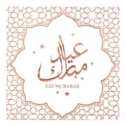 Servetter Eid Mubarak Roséguld