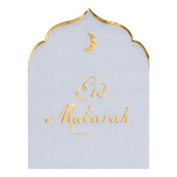 Servetter Eid Mubarak Ljusblå