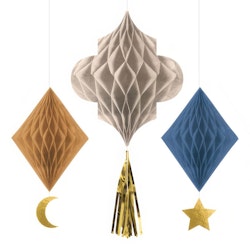 Honeycombs Eid Mubarak Hängande Dekorationer