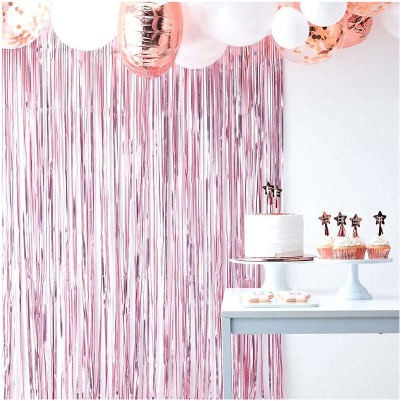 Backdrop Draperi Rosa