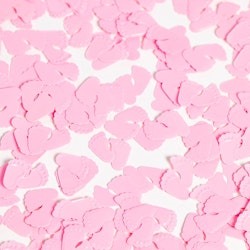 Bordskonfetti Bebisfötter Rosa