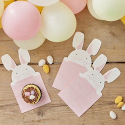 Påskservetter Kanin Eggciting Easter