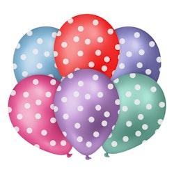 Ballonger Prickar Flerfärgade
