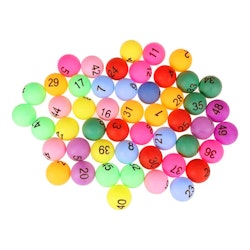 Bingobollar Flerfärgade