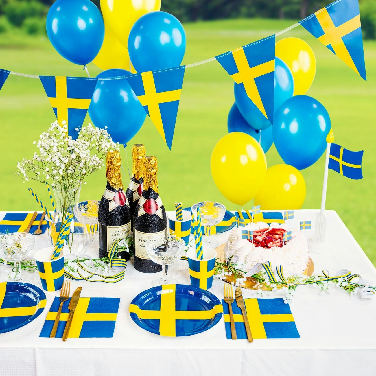 Papperssugrör Svenska Flaggan