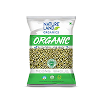 NatureLand Organic Moong Daal Whole 1kg