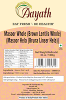 Aayath Masoor Whole 1 Kg