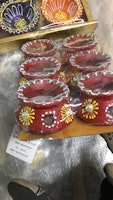 Earthern Pot Diyas (set of  6 Pcs.) type 2