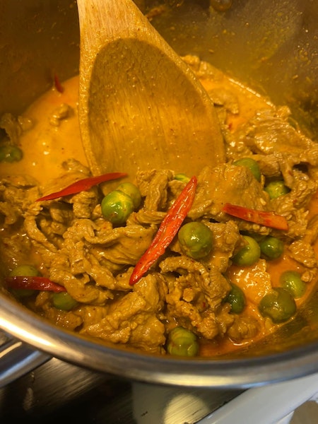Panang currypasta พริกแกงพะแนง (✅ vegetariens&keto)