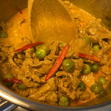 Panang currypasta พริกแกงพะแนง (✅ vegetariens&keto)