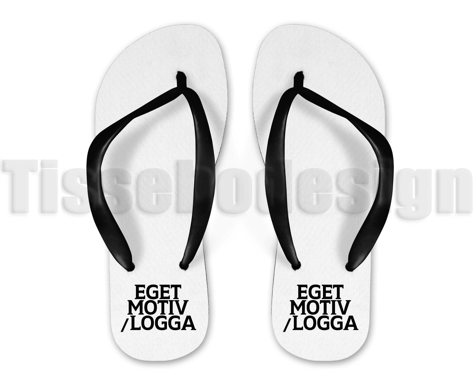 Skor - Flip Flops Eget motiv/Logga Barn - Vuxen