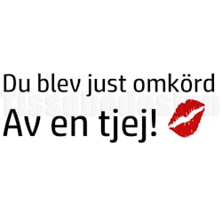 Bildekal Du Blev Just Omkörd Av En Tjej