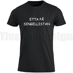 T-shirt Med Tryck Etta på singellistan
